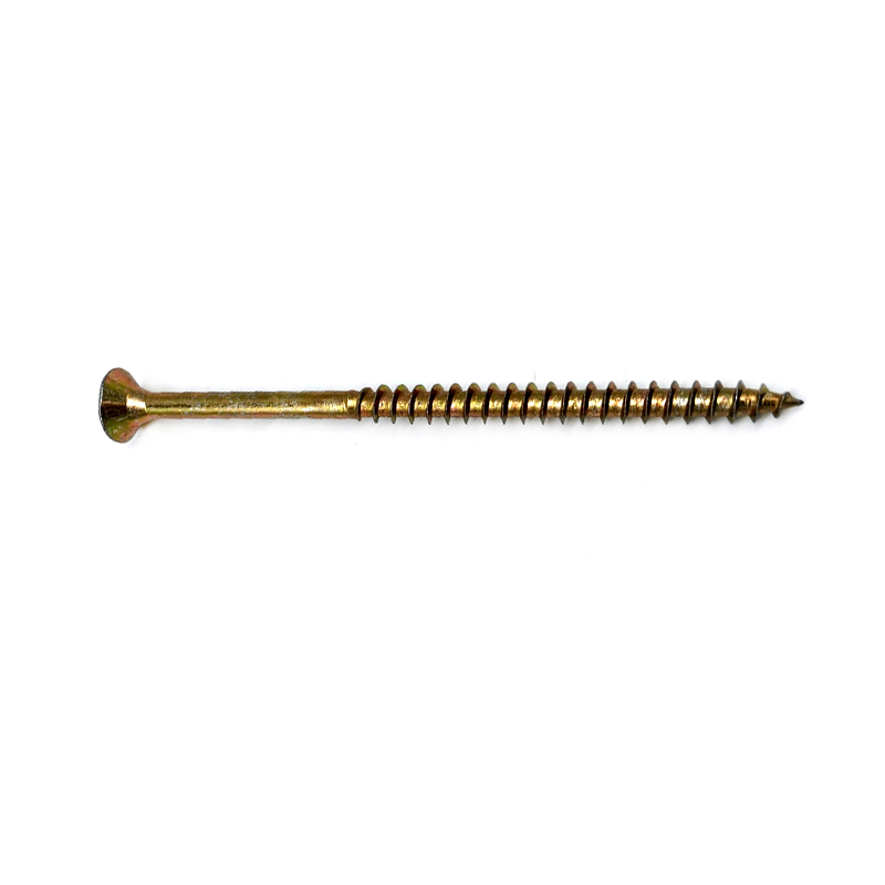 Carbon Steel Yellow Zinc DIN7982 Countersunk Head Self Tapping Screws with Pozidriv Cross