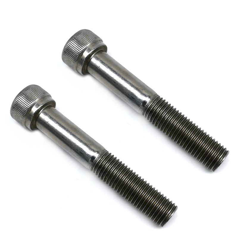 Stainless Steel Hexagon Socket Head Half Thread Machine Cap Screws with Knurled