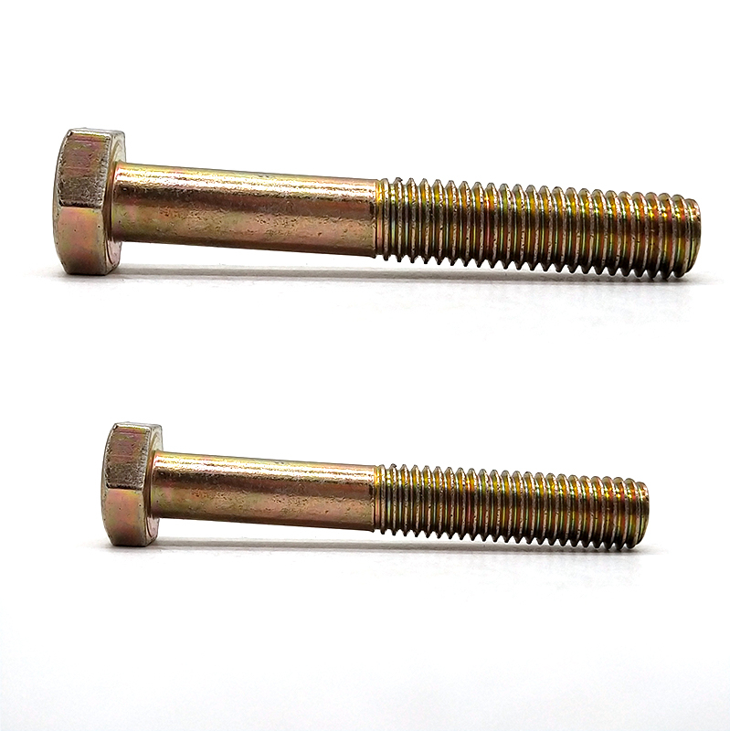 DIN931 Steel Color Zinc Plated Half Threaded Hex Head Bolts