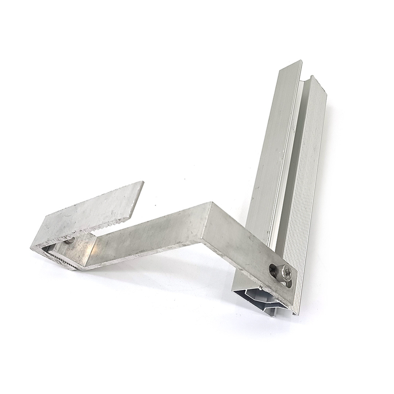 Solar Adjustable Hook And Aluminum Rail Bracket for Solar Panel Metal Roof Mounts