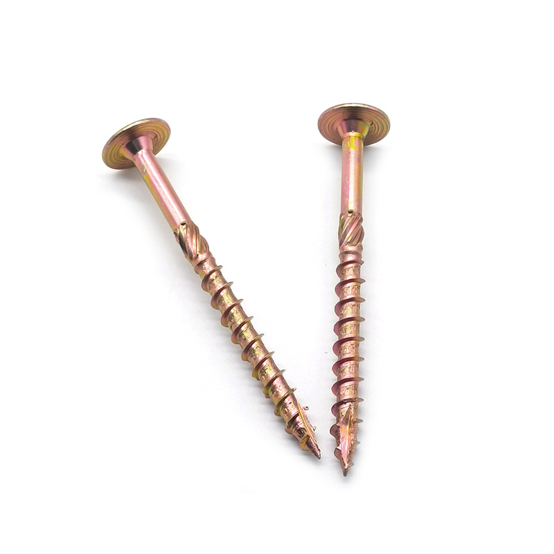 Yellow Zinc-Plated Pan Head Torx Self-tapping Screw with Cutting Tail