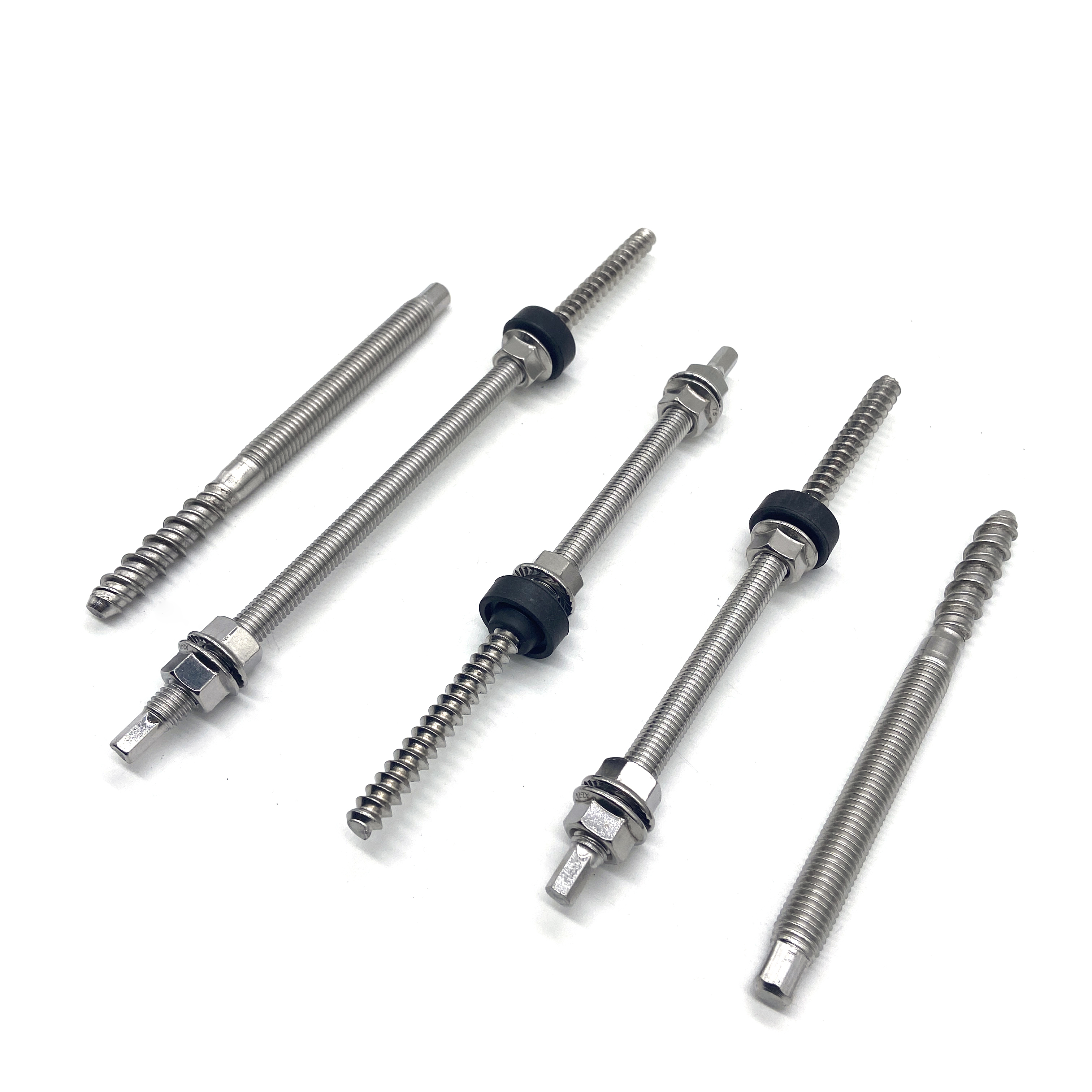 304 316 Stainless Steel Screw Dowel Double Head Hanger Bolts in Solar Mounting