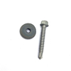 Stainless Steel SS316+SCM435 Hex Flange Head Photovoltaic Self Drilling Bi-metal Screw with EPDM Washer