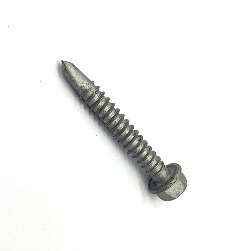 Stainless Steel SS316+SCM435 Hex Flange Head Photovoltaic Self Drilling Bi-metal Screw with EPDM Washer