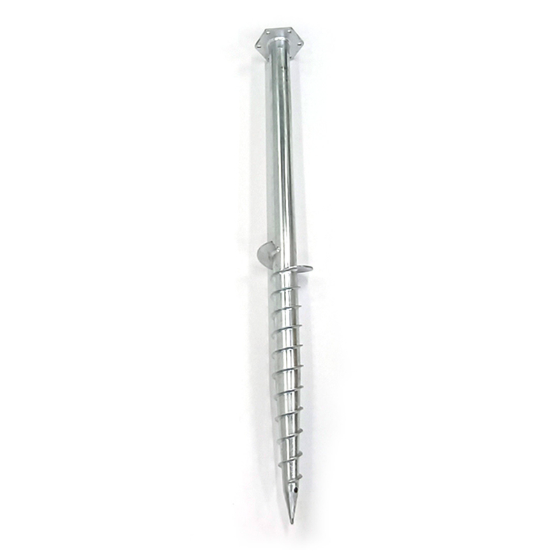 Hot Dip Galvanised Flange Head Ground Screw Anchors with Large Spiral Blades