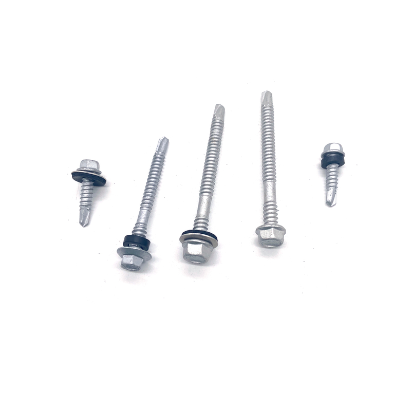 Stainless Steel 304+410 Hexagon Flange Drilling Bi-Metallic Screw With EPDM Washer