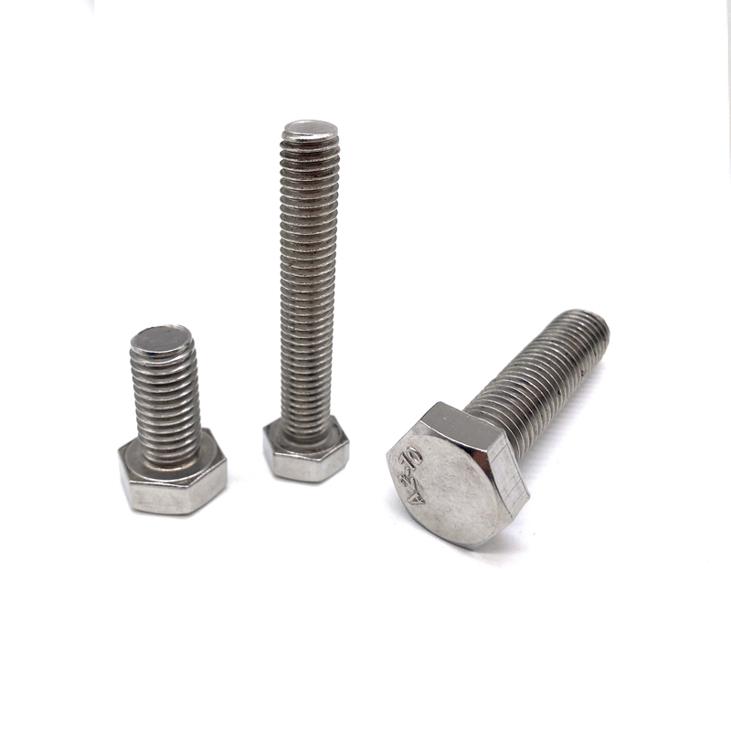 INOX A2 INOX A4 DIN933 Stainless Steel Hexagon Head Full Threaded Bolts