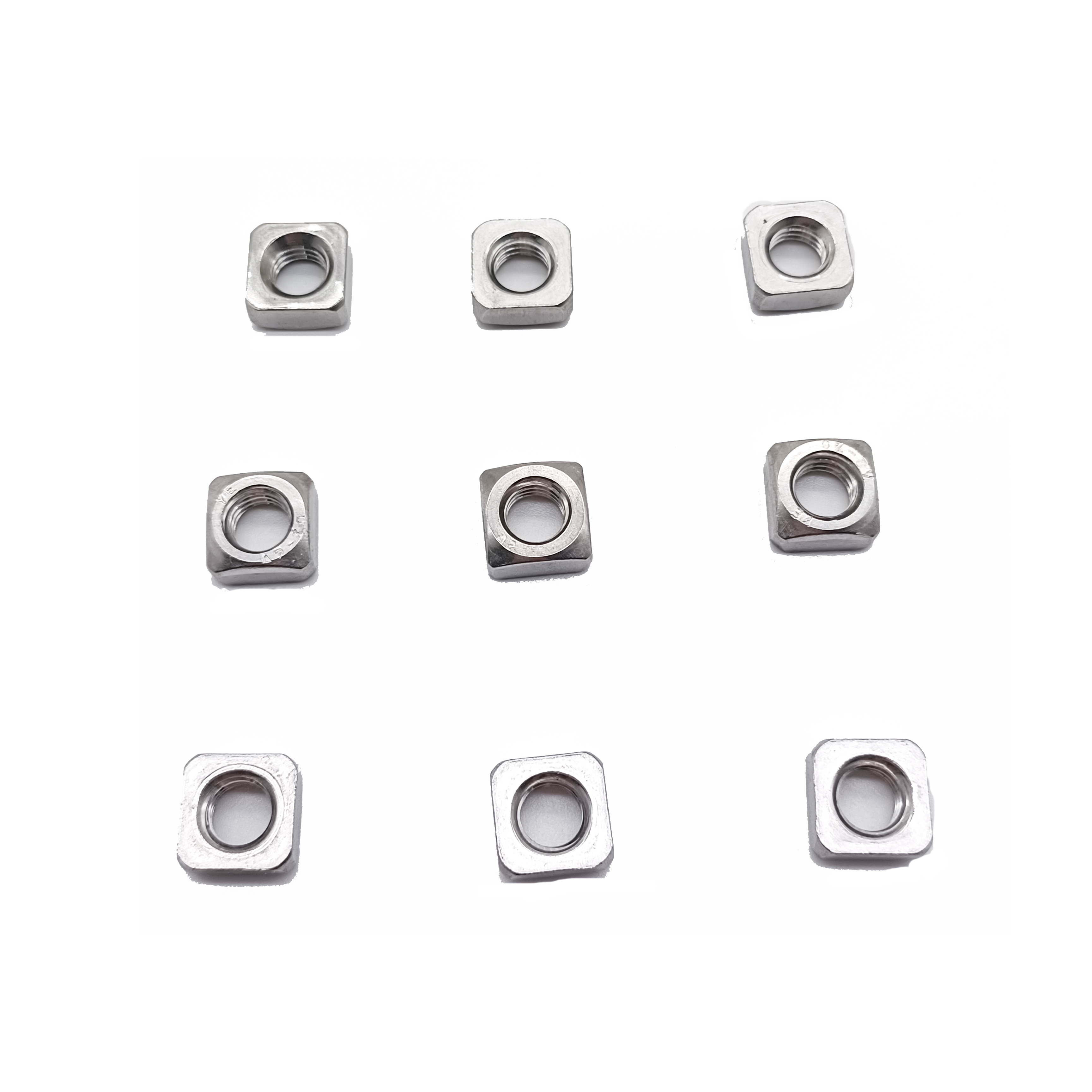 Factory Price Stainless Steel DIN557 M3 M4 M5 Square Nut 