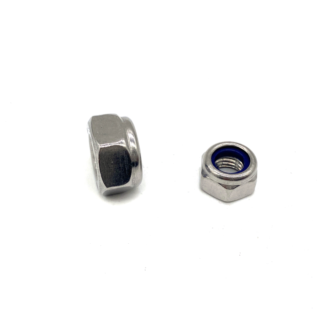 DIN985 M4 Hexagonal Hex Nylon Stainless Steel 304 316 Lock Nut