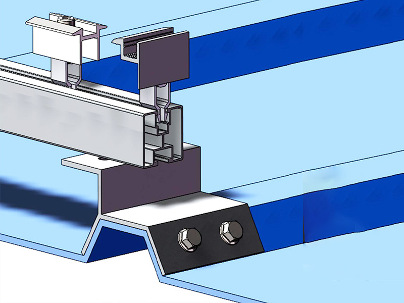 Standing Seam Clamp + Rail