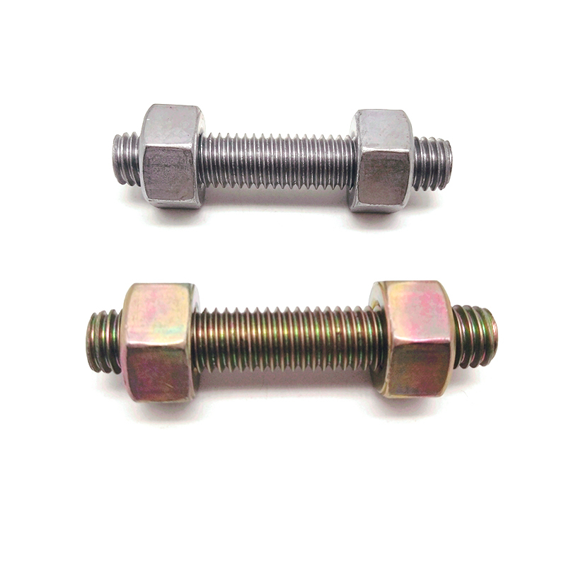 Zinc-nickel Alloy Coating Carbon Threaded Rod Bolts with Nut