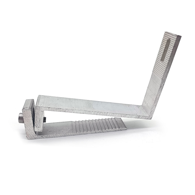 Solar Adjustable Hook And Aluminum Rail Bracket for Solar Panel Metal Roof Mounts
