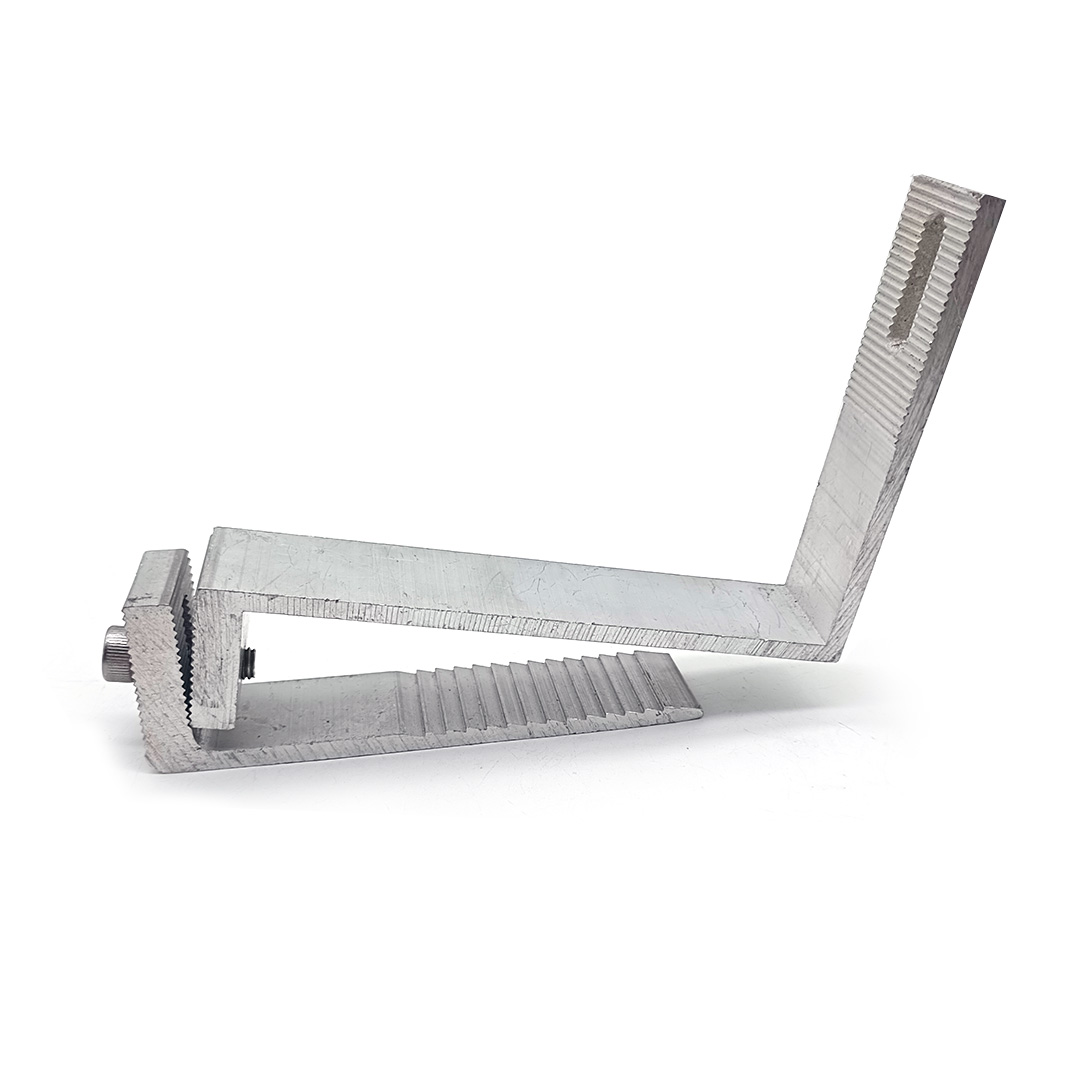 Solar Adjustable Hook And Aluminum Rail Bracket for Solar Panel Metal Roof Mounts