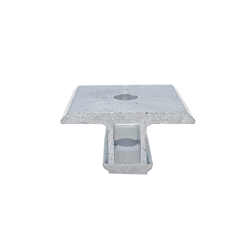 Solar AL6005/AL6063 PV Panel Mounting Metal Roof System Roof Hook Mid Clamp