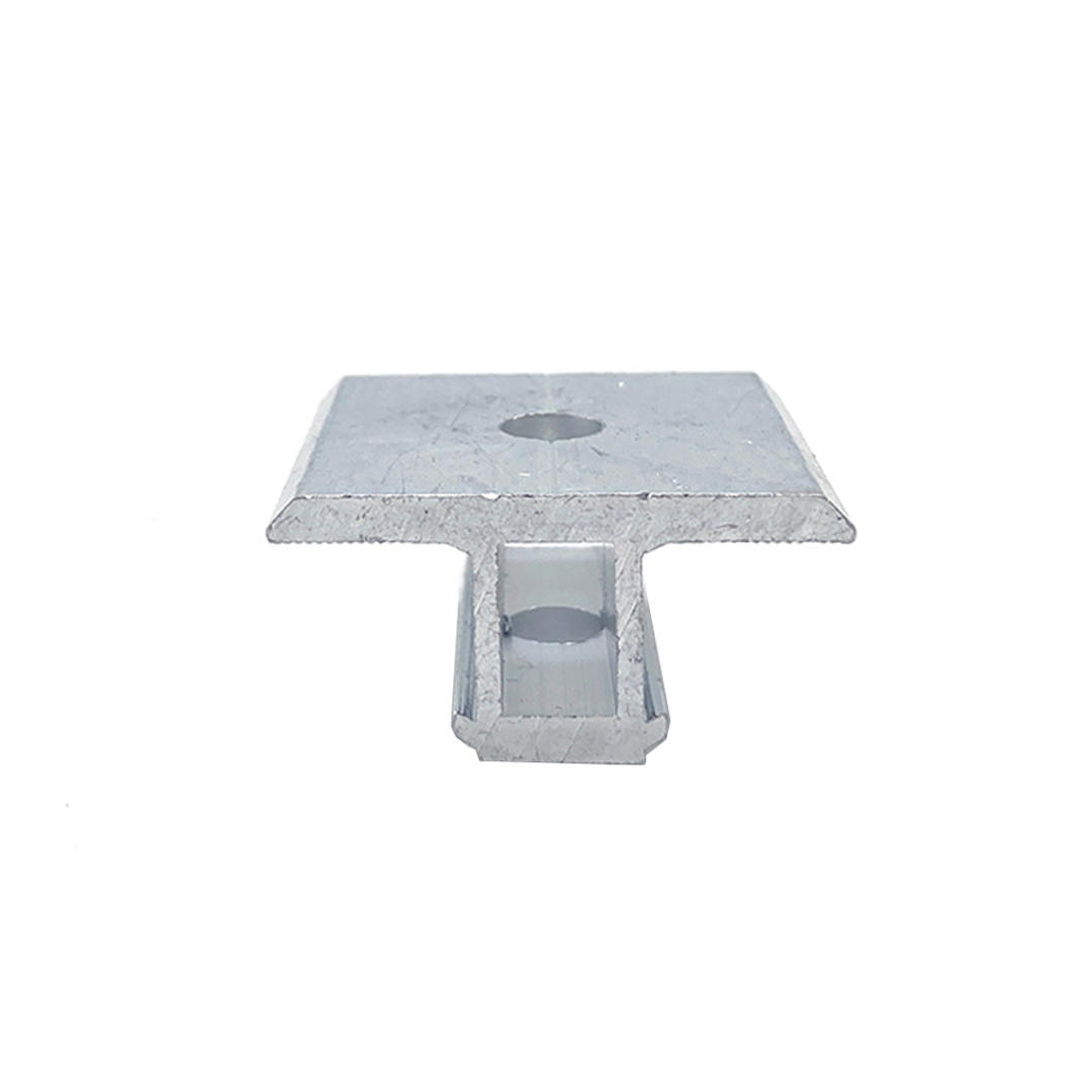 Solar AL6005/AL6063 PV Panel Mounting Metal Roof System Roof Hook Mid Clamp