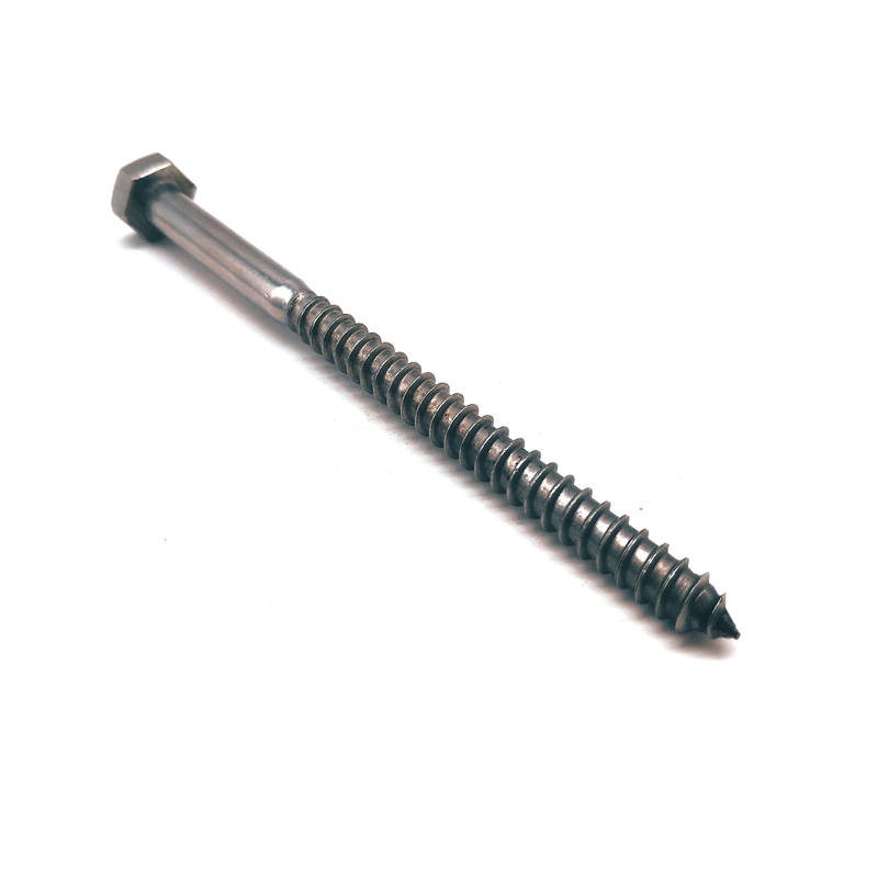 DIN571 SS304 SS316 Self Tapping Stainless Steel Hexagon Head Wood Screws