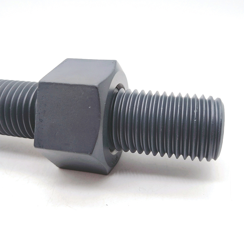 Black Carbon Steel Wholesale Teflon Coated Bolts Full Threaded Rod Stud