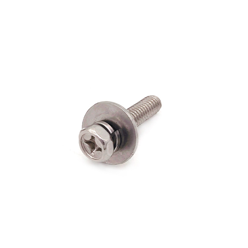 Factory Stainless Steel Cross Hex Head Recessed Machine Screw with Washer Combination Screw