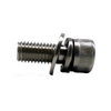 A2-70 DIN912 Stainless Steel SS304 SS316 Socket Head Knurled Machine Cap Screws With Washer