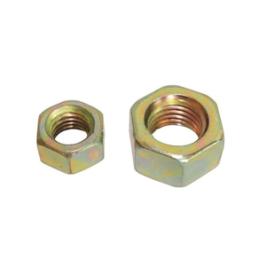 OEM Standard Size M12 M16 M8 M64 M32 Yellow Zinc Plated Hex Nut