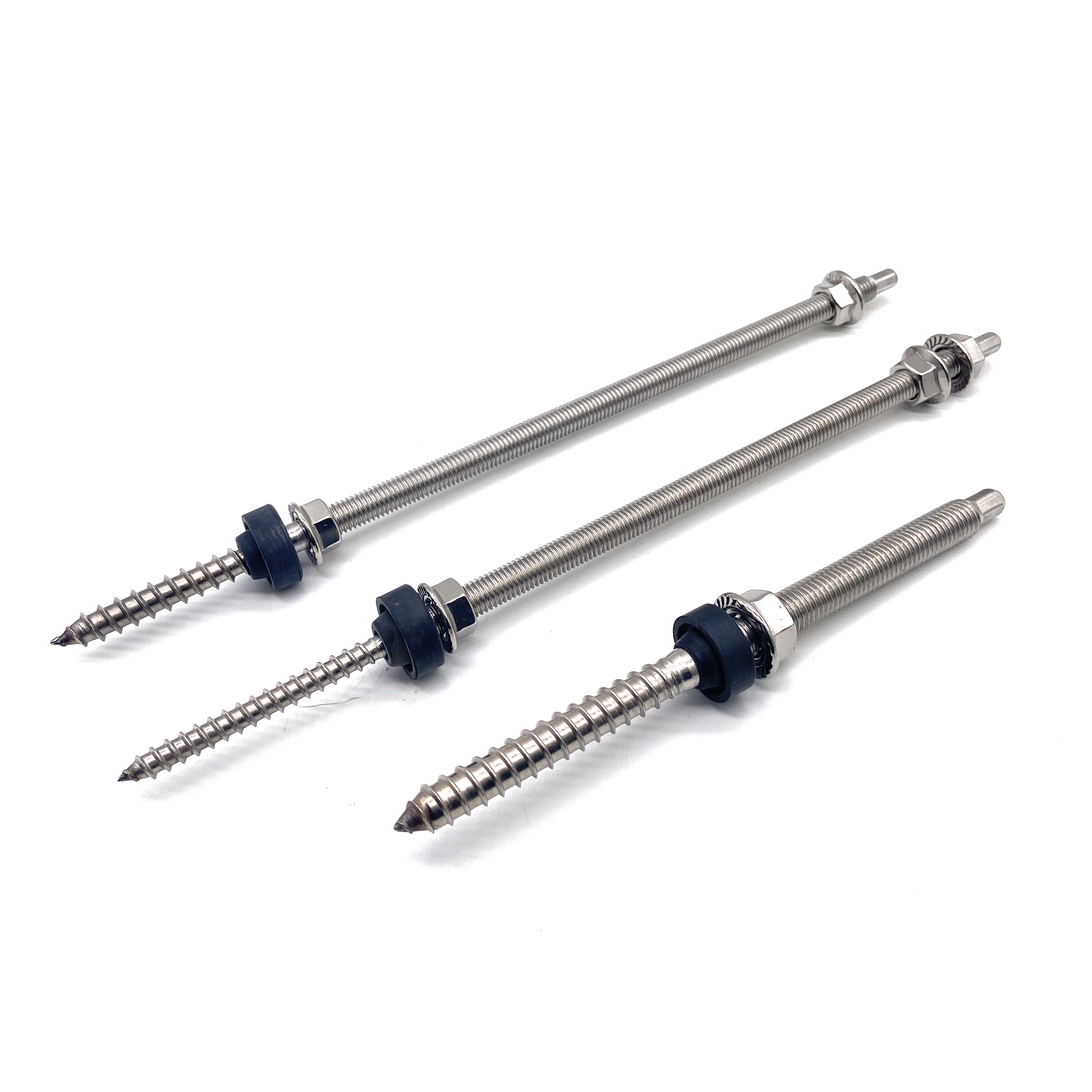 A2 A4 SS410 Solar Panel Long Self Tapping Hanger Bolt For Wood