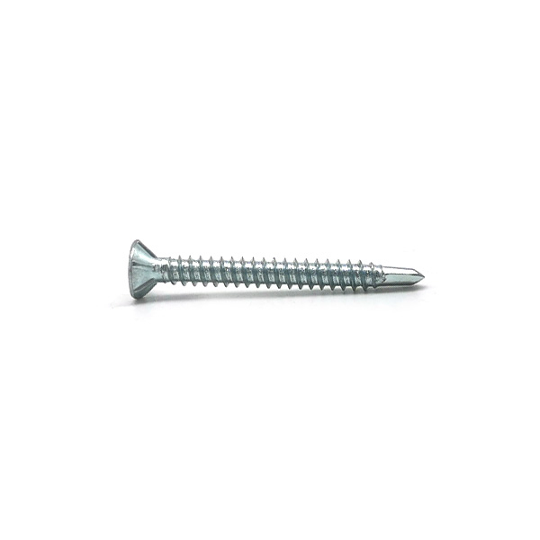 Blue White Zinc Plated Carbon Steel Cross Recessed Countersunk Head DIN7504P Self Drilling Screws