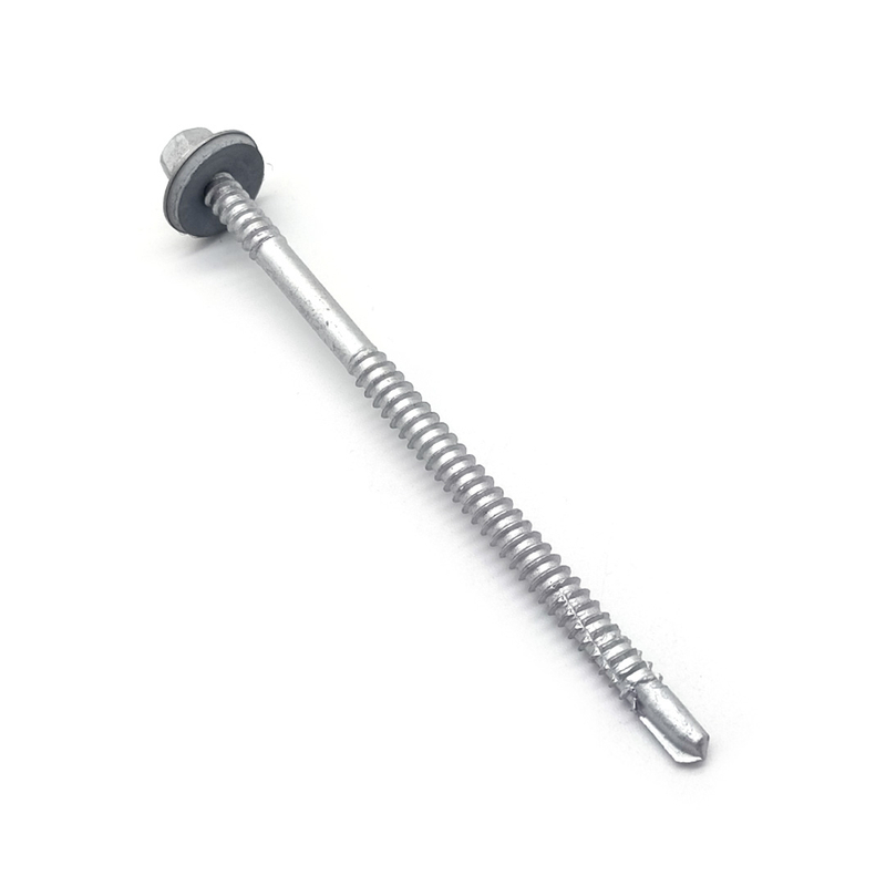 Stainless Steel SS304+410 Self Drilling Hexagon Flange Head Bi-Metal Screw With EPDM Washer