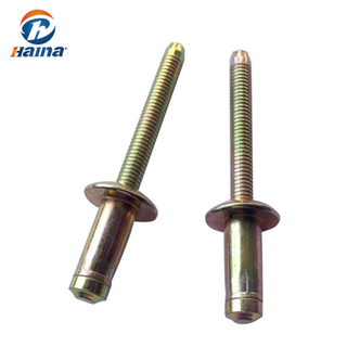 Color Zinc Plated Carbon Steel Hemlock Blind Rivet for Automotive And Railway Industry