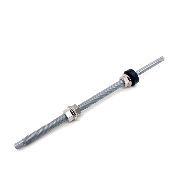 Carbon Steel M8X249 Self Drilling Double Hanger Bolt for Solar Panel System