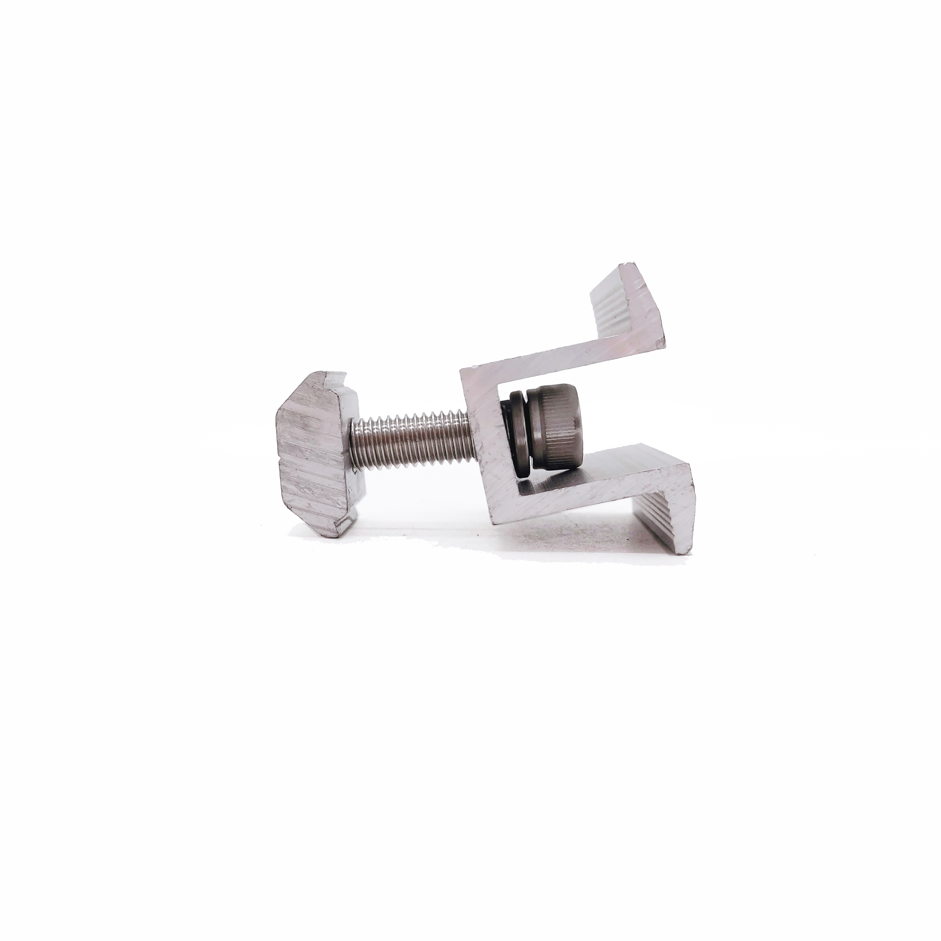 Solar Panel Mounting Mid Aluminum Clamp with Hex Socket Head Cap Screw