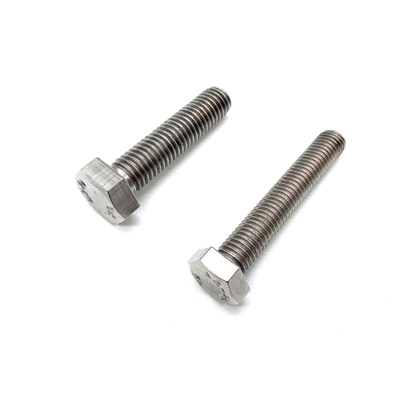 INOX A2 INOX A4 DIN933 Stainless Steel Hexagon Head Full Threaded Bolts