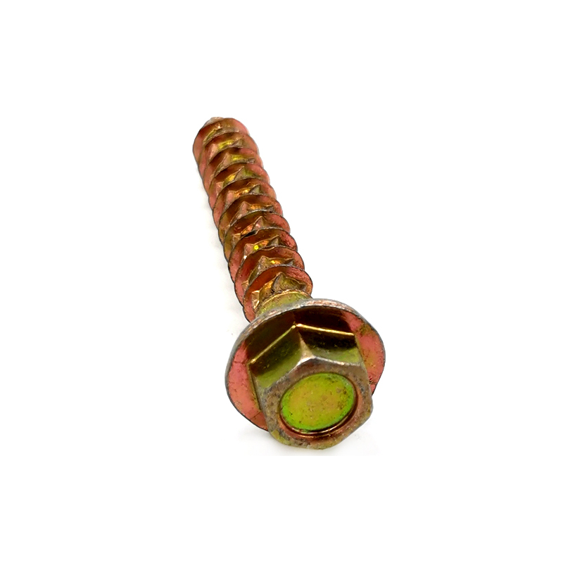 Carbon Steel grade 6.8/8.8/10.9 Yellow Zinc Plated Hex Flange Head Wood Screws
