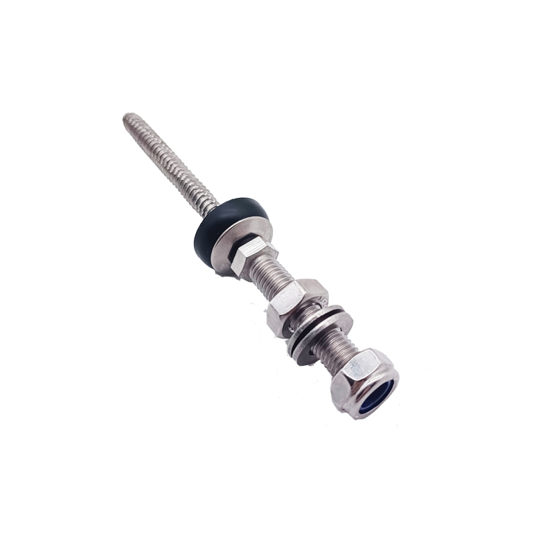 Chinese Factory Customized Stainless Steel 304 410 Double Threaded Hanger Bolt with Lock Nut