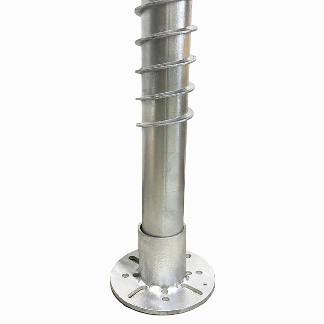 Adjustable Ground Anchors Foundation Pile Galvanized Solar Ground Screw 