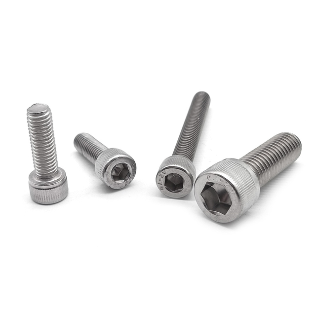Stainless Steel Knurled DIN912 Hexagon Socket Head Allen Bolts