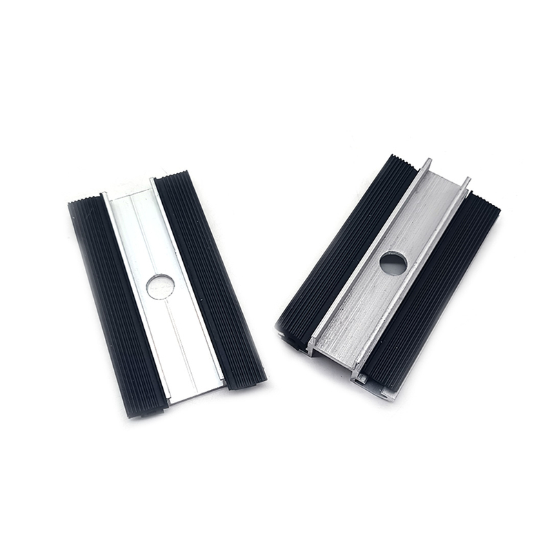 Extruded Aluminum Mid Clamp for PV Solar Mounting Structure Thin Film Mid Clamp