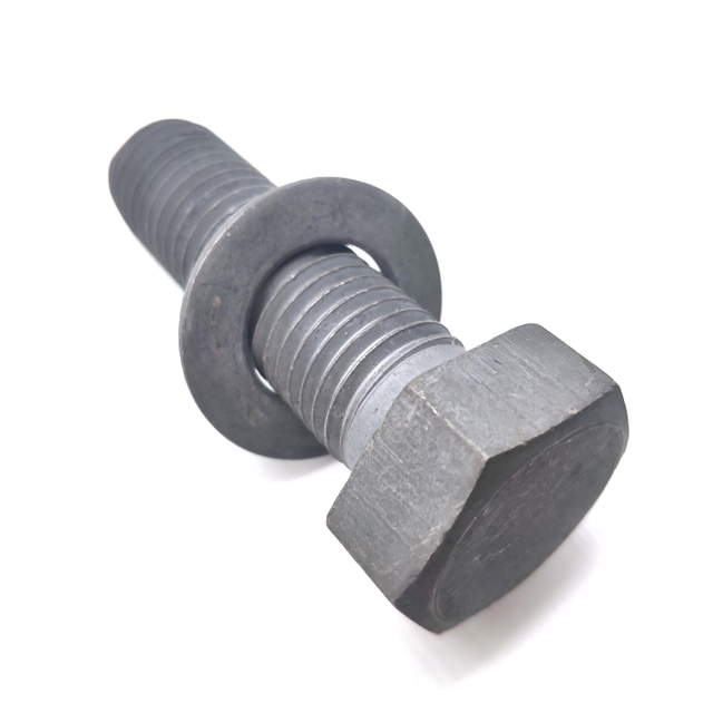 Carbon Steel DIN933 HDG Grade 8.8 Full Thread Hex Bolt with Washer