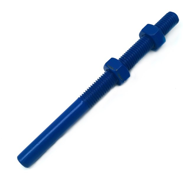 Teflon Carbon Steel One Sided Threaded Stud Rod Bolts with Nuts 