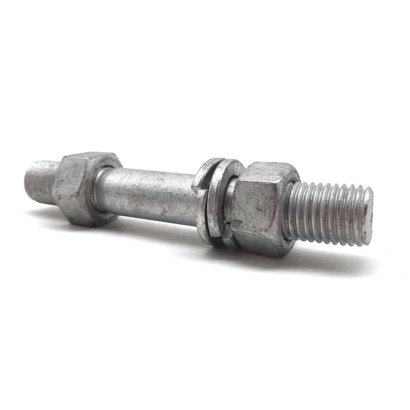 Carbon Steel Double Sided Threaded Rod Ended Bolts and Nuts