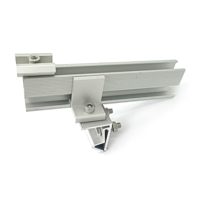 Solar Bracket Aluminum Mid Clamp Klip Lok Rail And Accessories for Tile Roof Moumt