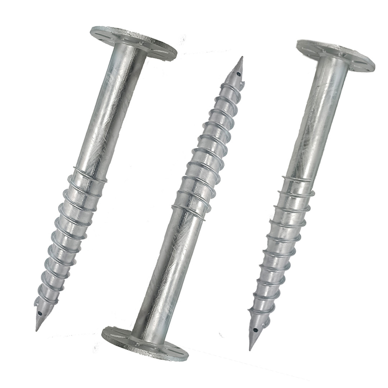 Customized Short Helical Piles Solar Ground Mount Ground Screw
