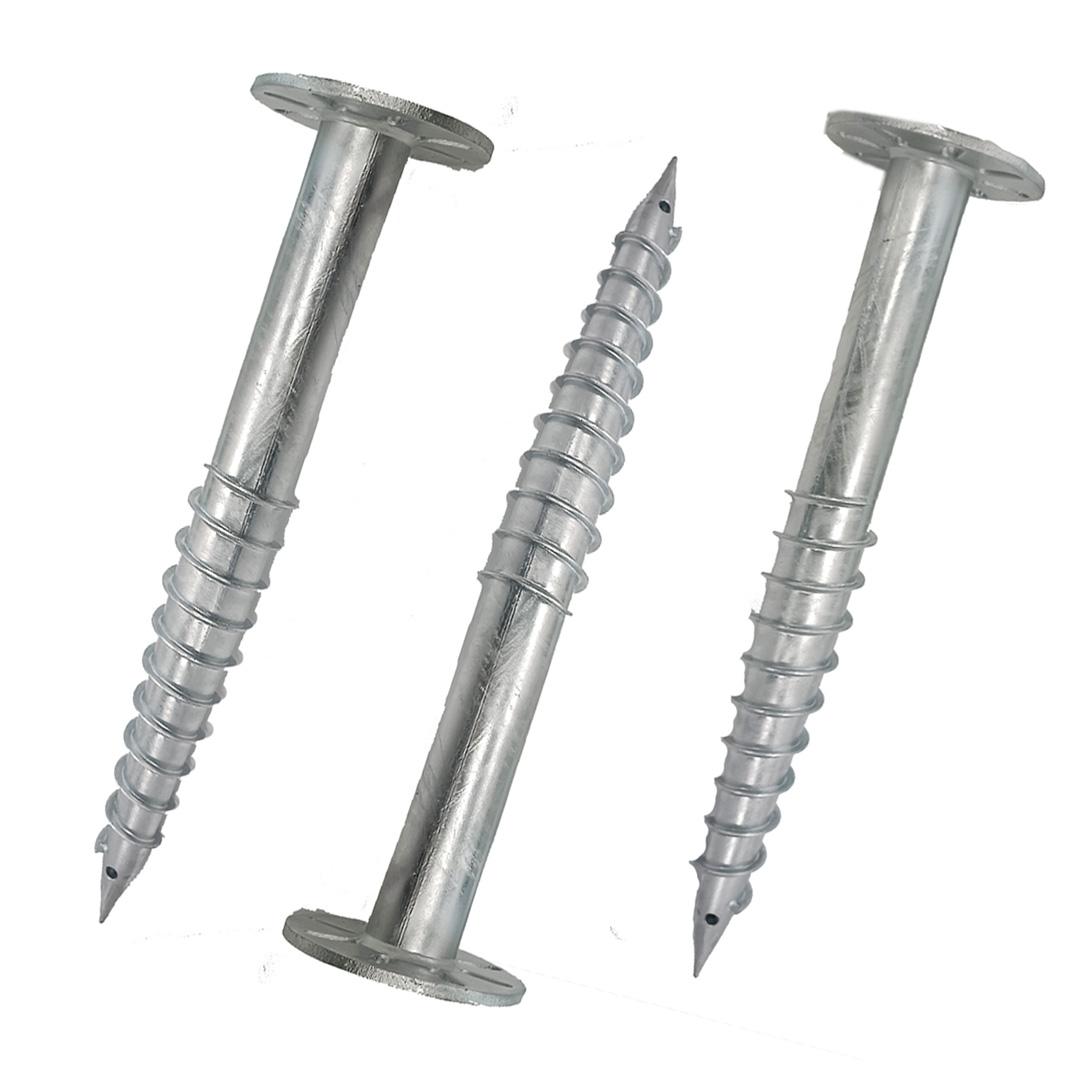 Customized Short Helical Piles Solar Ground Mount Ground Screw