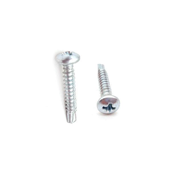 Carbon Steel Zinc Plating Cross Recessed Pan Head Drilling Screws with Wood Thread ST4.2 ST4.8