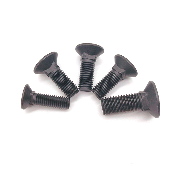 Carbon Steel Black Flat Head Square Neck Galvanized Short Carriage Bolt