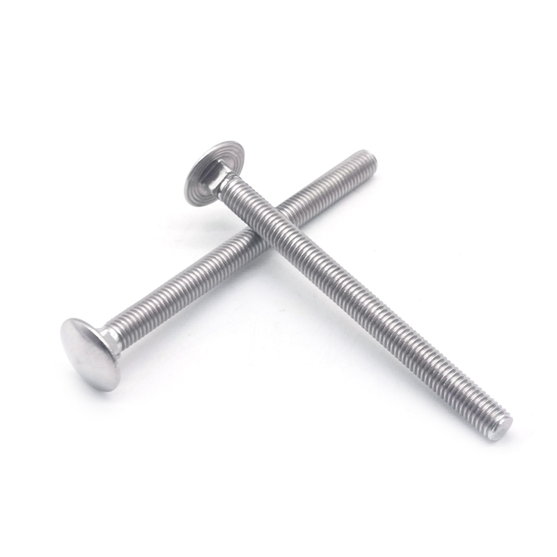 Stainless Steel 304 316 M8x100mm Round Head Long Coach Bolts with Square Neck