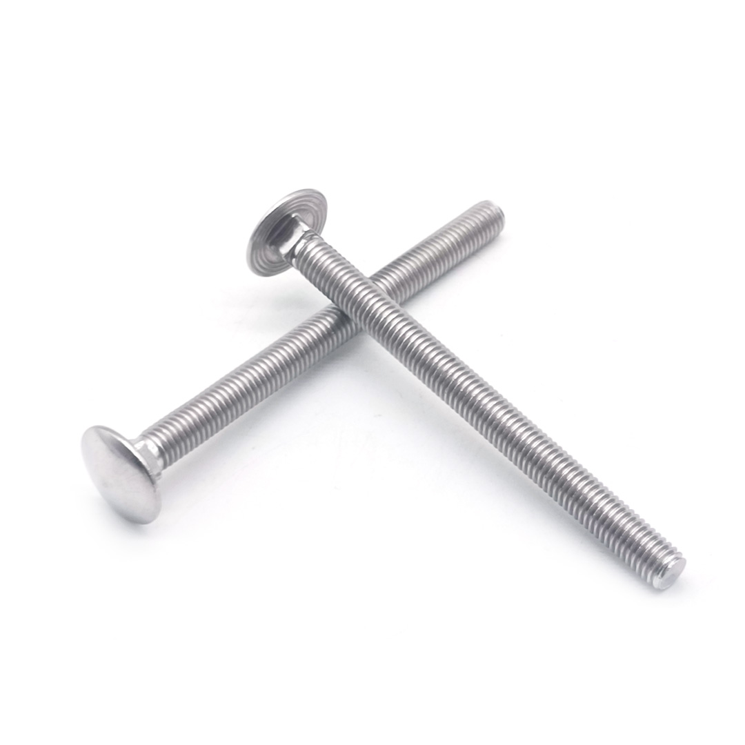 Stainless Steel 304 316 M8x100mm Round Head Long Coach Bolts with Square Neck