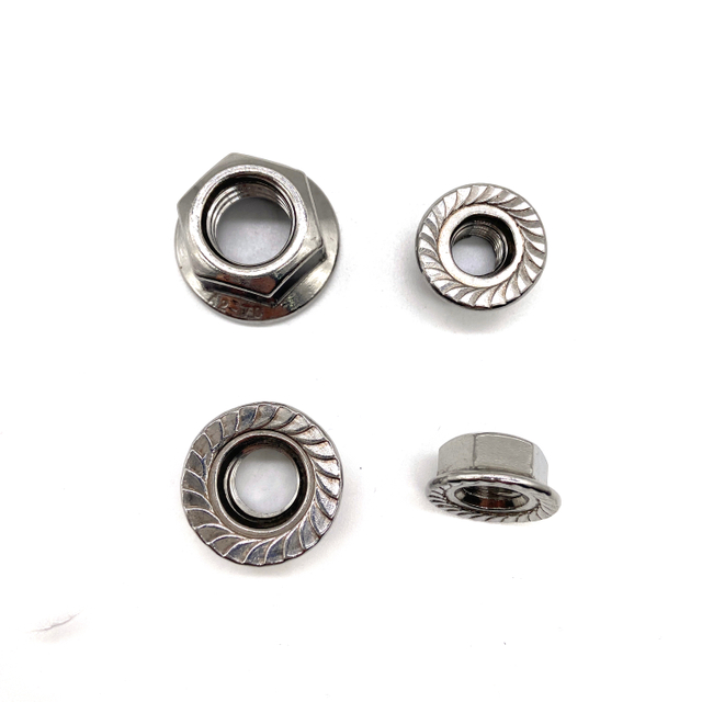  INOX A4 INOX A2 DIN 6923 Factory SS304 SS316 Stainless Hex Flange Nut