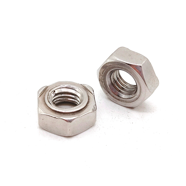 Size M6 DIN929 Stainless Steel Hexagon Weld Nut