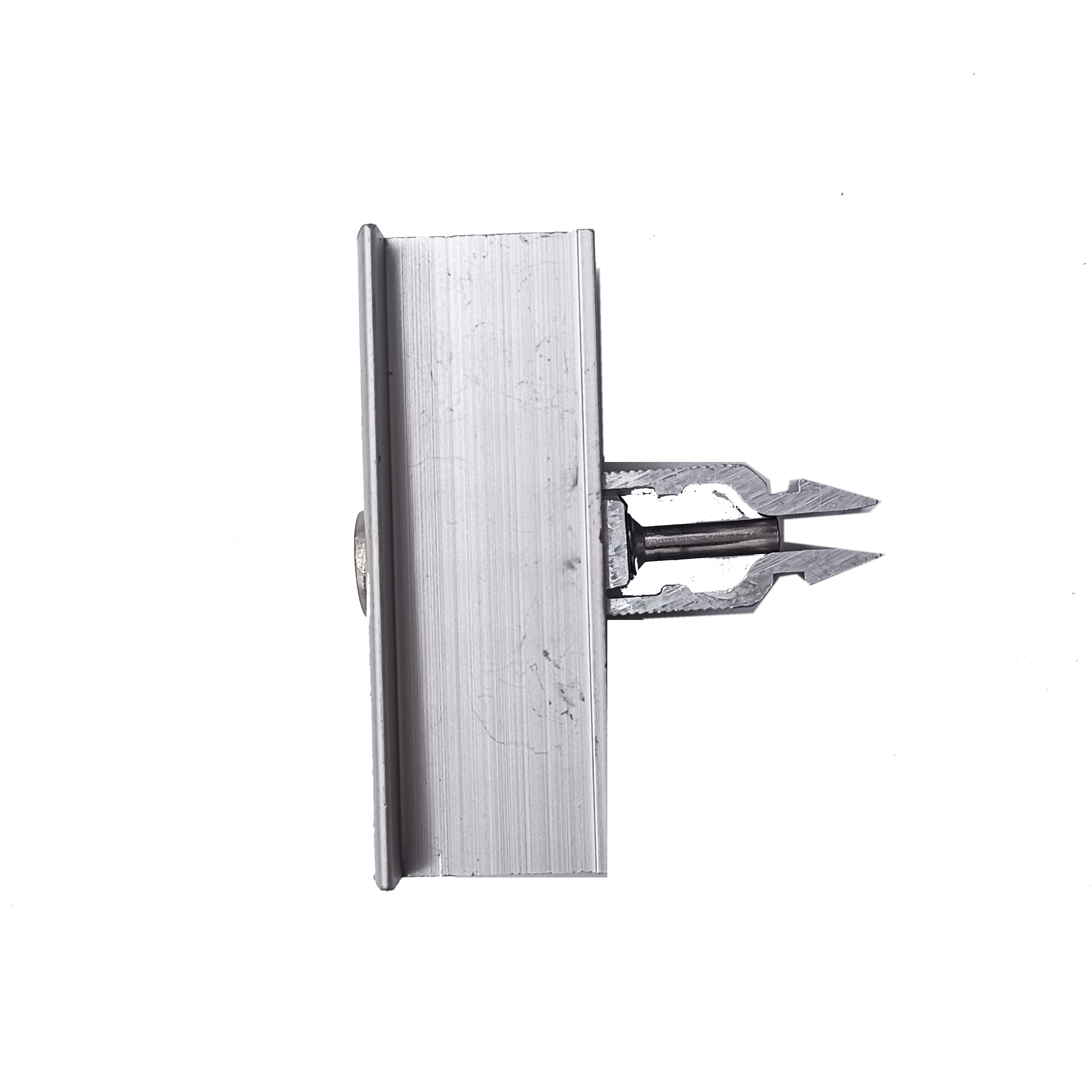 Aluminum Solar Mounting System Accessories Solar Panel End And Mid Clamp 