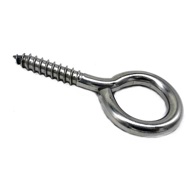 China Supplier M4 M5 Small Stainless Steel Eyelets Screw Hooks Self Tapping Lag Eye Screw